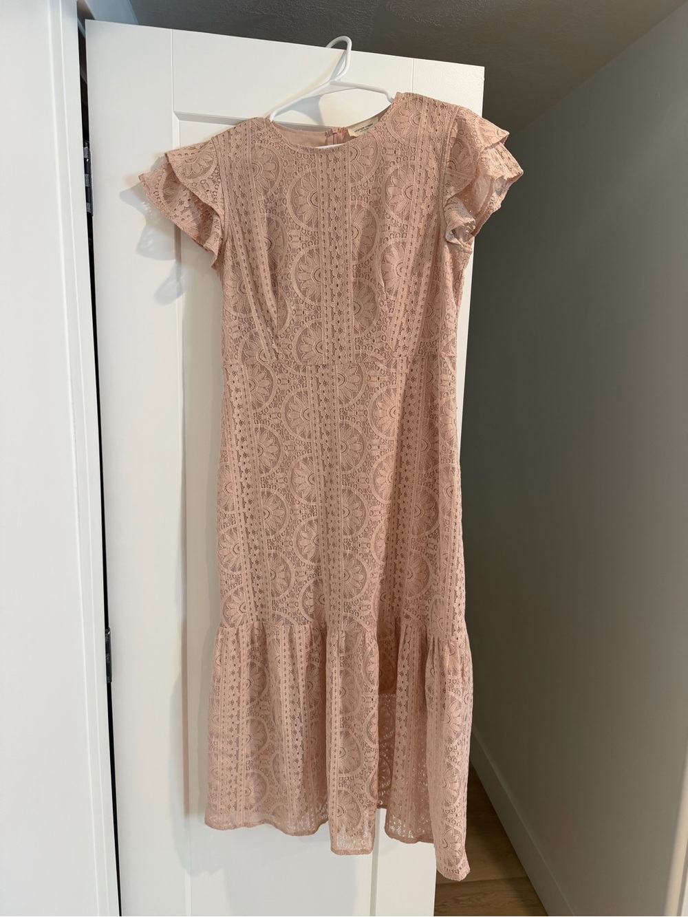 orange creek Blush Pink Lace Dress
